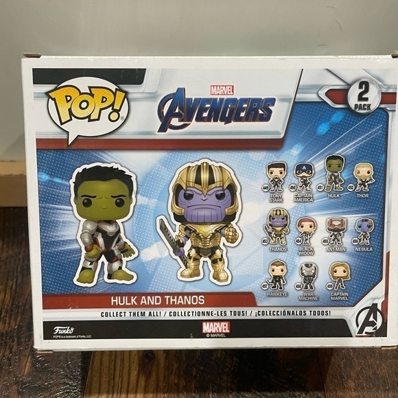 Funko Pop Avengers Hulk and Thanos - Picture 2 of 4
